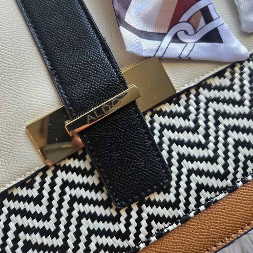 ALDO Caiilla Sachtel Multicolor Bag With Scarf - Picture 2 of 12